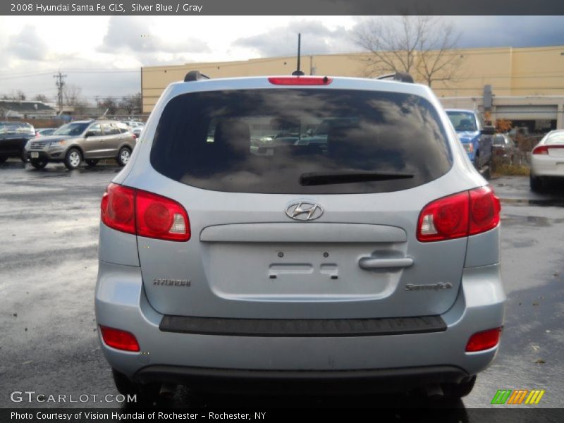 Silver Blue / Gray 2008 Hyundai Santa Fe GLS