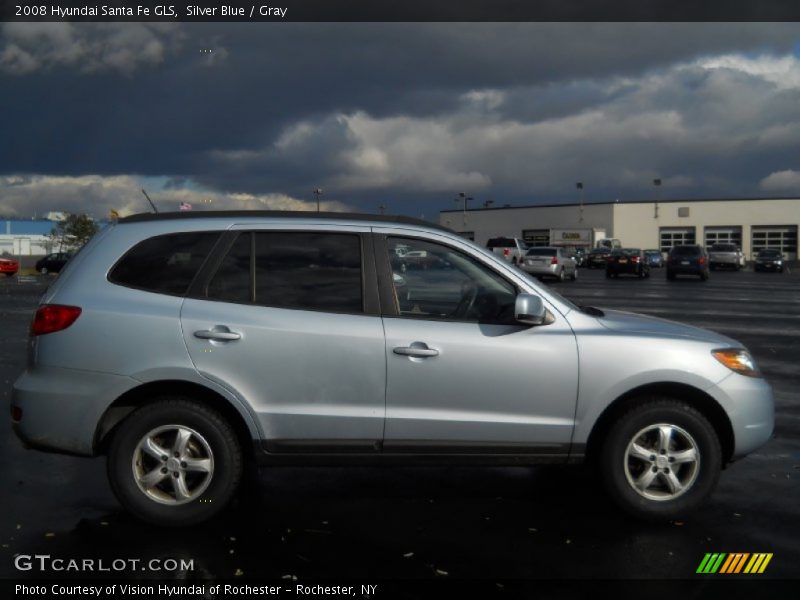 Silver Blue / Gray 2008 Hyundai Santa Fe GLS