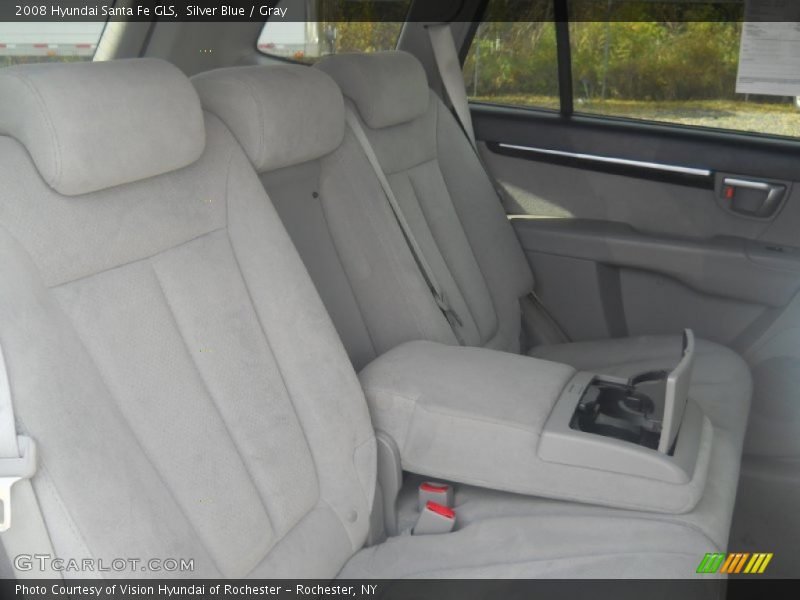 Silver Blue / Gray 2008 Hyundai Santa Fe GLS