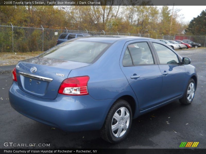 Pacific Blue Metallic / Dark Charcoal 2008 Toyota Yaris S Sedan