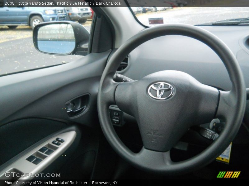 Pacific Blue Metallic / Dark Charcoal 2008 Toyota Yaris S Sedan