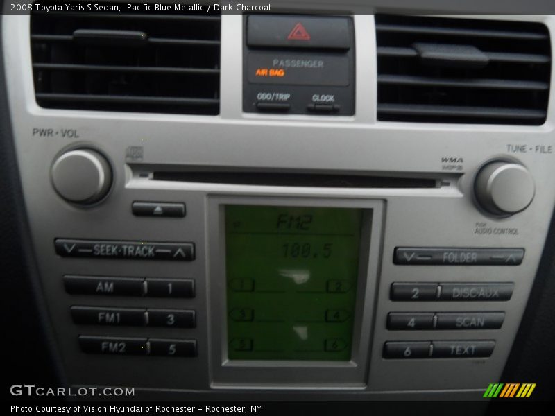 Pacific Blue Metallic / Dark Charcoal 2008 Toyota Yaris S Sedan