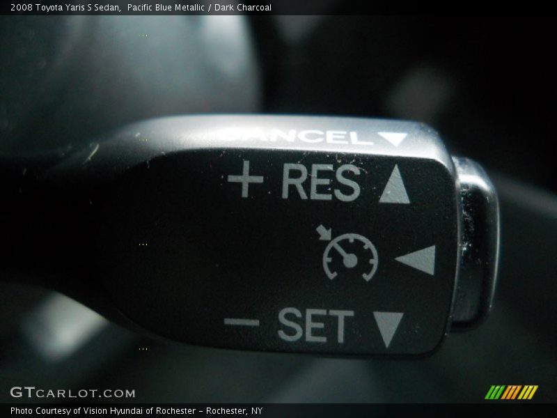 Pacific Blue Metallic / Dark Charcoal 2008 Toyota Yaris S Sedan