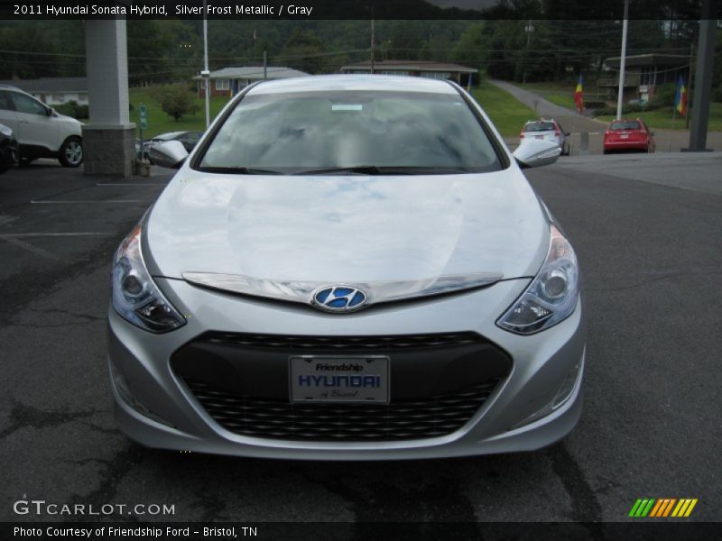 Silver Frost Metallic / Gray 2011 Hyundai Sonata Hybrid