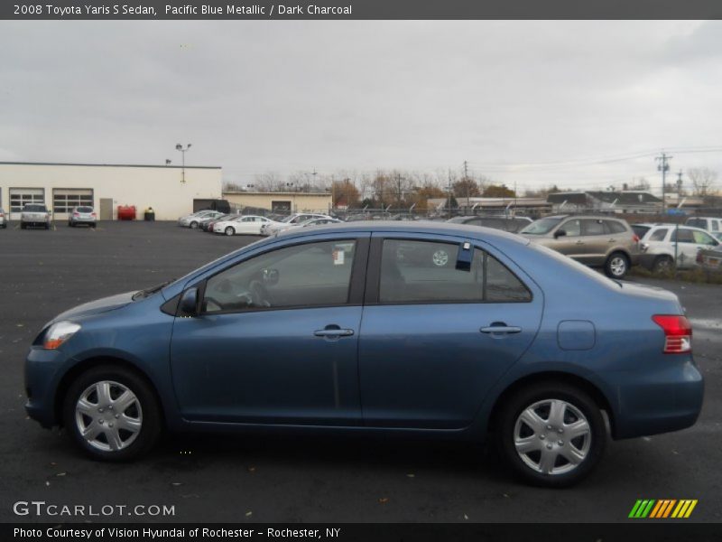 Pacific Blue Metallic / Dark Charcoal 2008 Toyota Yaris S Sedan