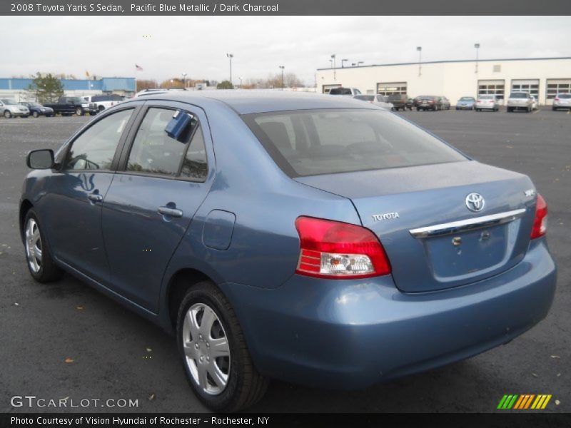 Pacific Blue Metallic / Dark Charcoal 2008 Toyota Yaris S Sedan
