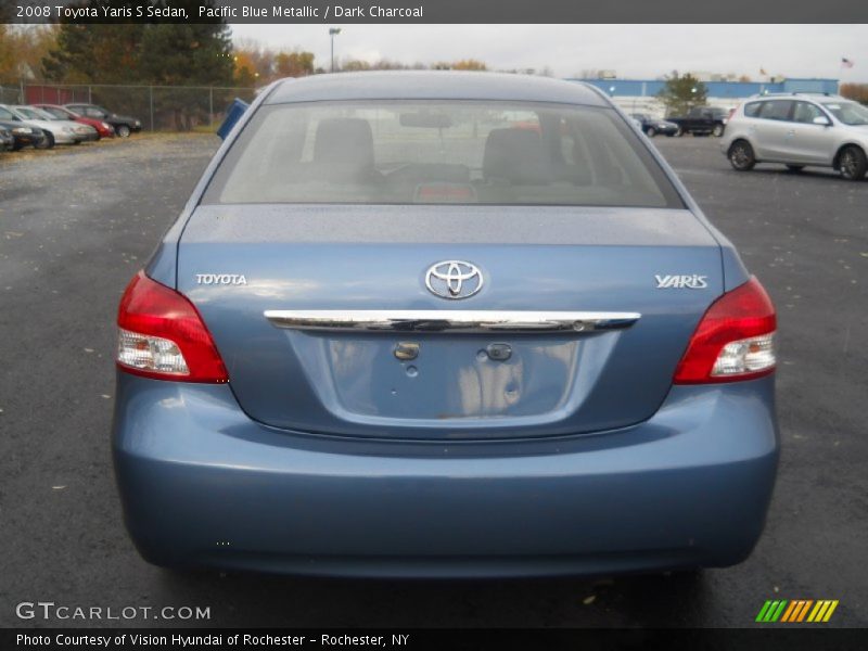 Pacific Blue Metallic / Dark Charcoal 2008 Toyota Yaris S Sedan