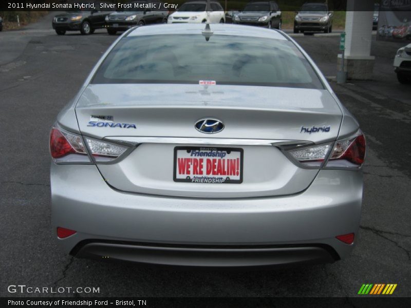 Silver Frost Metallic / Gray 2011 Hyundai Sonata Hybrid