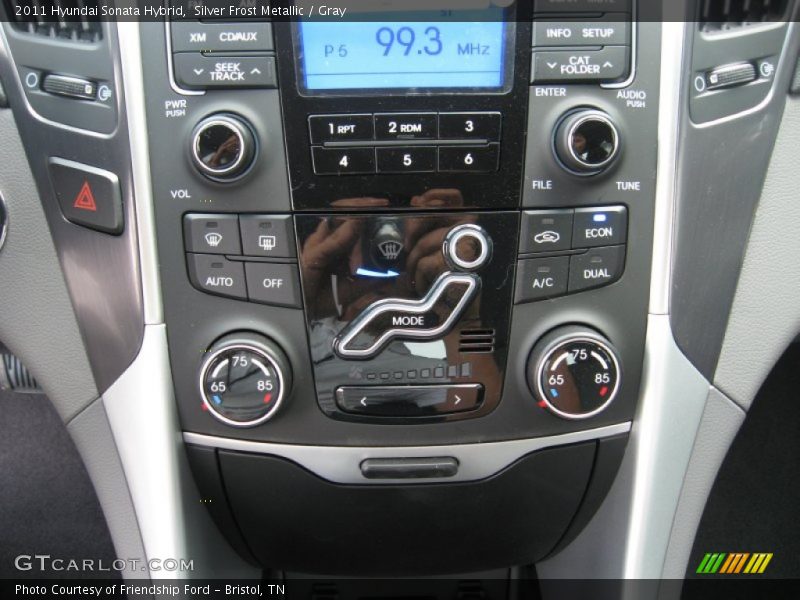 Silver Frost Metallic / Gray 2011 Hyundai Sonata Hybrid