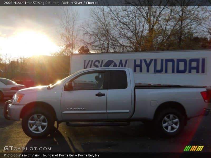 Radiant Silver / Charcoal 2008 Nissan Titan SE King Cab 4x4