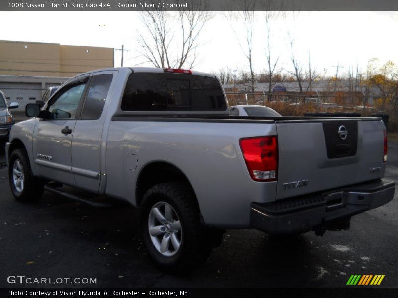 Radiant Silver / Charcoal 2008 Nissan Titan SE King Cab 4x4
