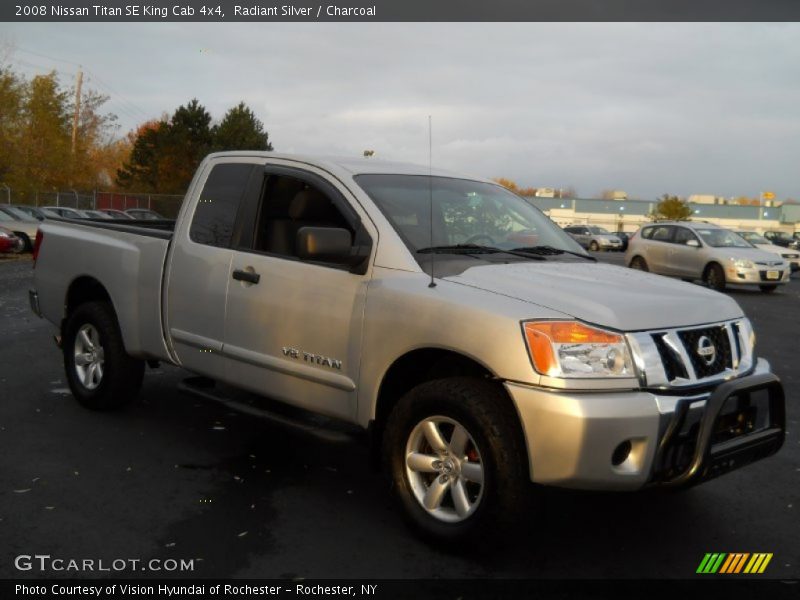 Radiant Silver / Charcoal 2008 Nissan Titan SE King Cab 4x4