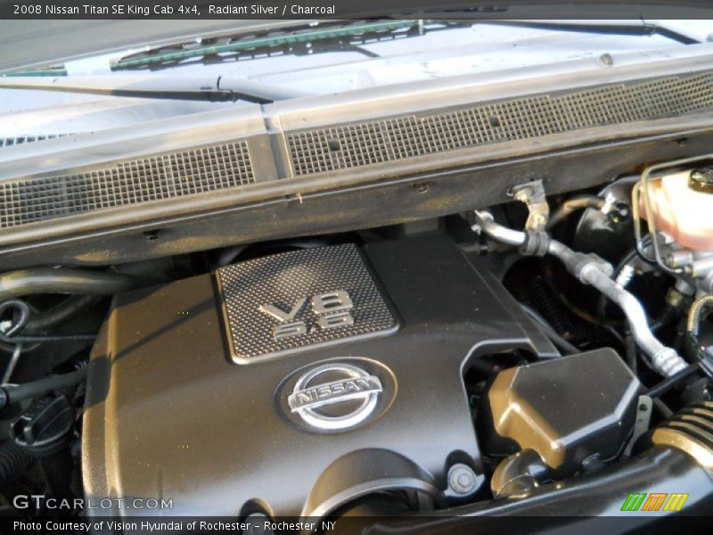 Radiant Silver / Charcoal 2008 Nissan Titan SE King Cab 4x4