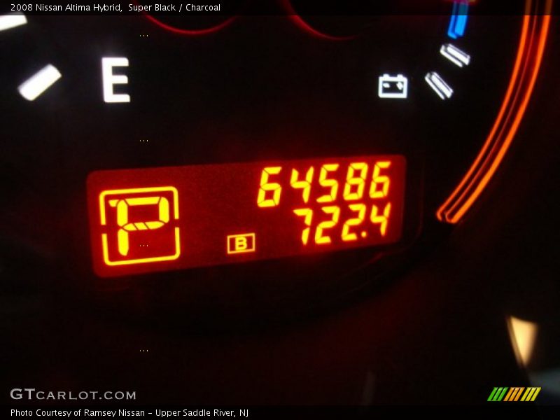 Super Black / Charcoal 2008 Nissan Altima Hybrid