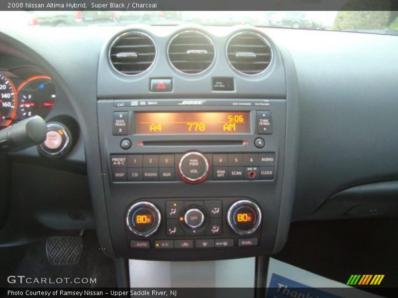 Super Black / Charcoal 2008 Nissan Altima Hybrid