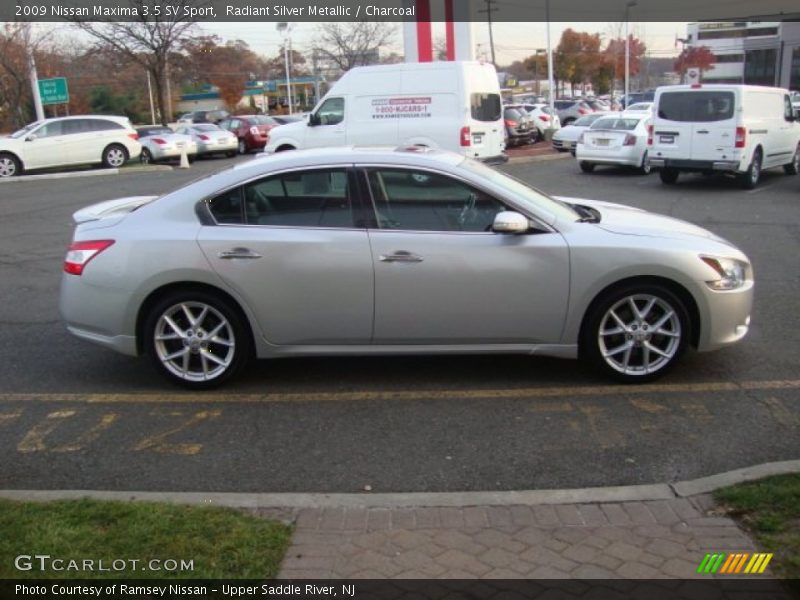 Radiant Silver Metallic / Charcoal 2009 Nissan Maxima 3.5 SV Sport