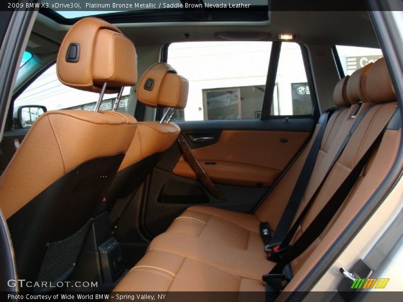 Platinum Bronze Metallic / Saddle Brown Nevada Leather 2009 BMW X3 xDrive30i