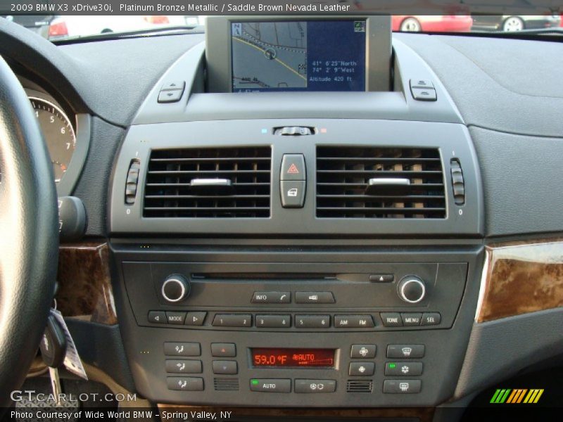 Platinum Bronze Metallic / Saddle Brown Nevada Leather 2009 BMW X3 xDrive30i