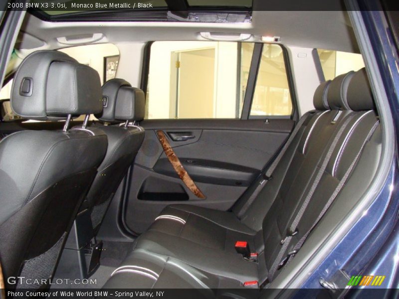 Monaco Blue Metallic / Black 2008 BMW X3 3.0si