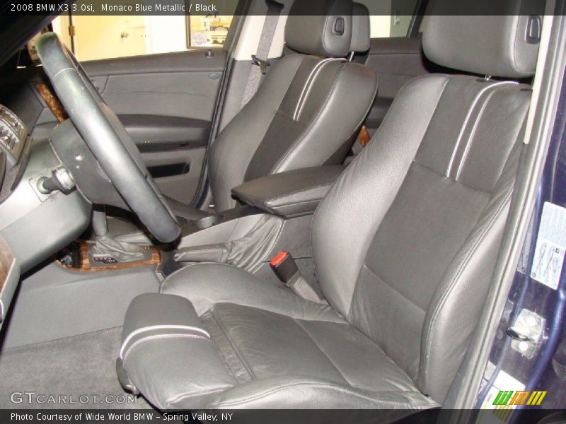 Monaco Blue Metallic / Black 2008 BMW X3 3.0si