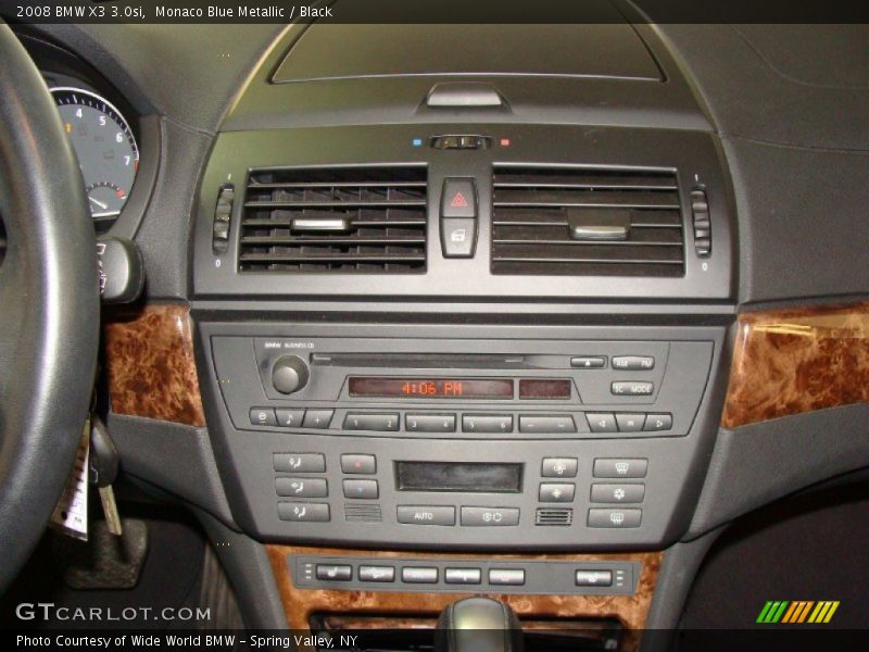 Monaco Blue Metallic / Black 2008 BMW X3 3.0si