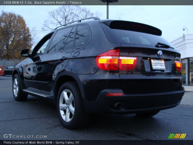 Black Sapphire Metallic / Tobacco 2008 BMW X5 3.0si