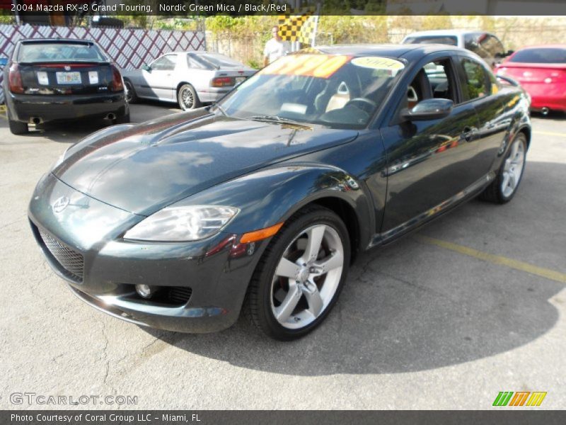 Nordic Green Mica / Black/Red 2004 Mazda RX-8 Grand Touring