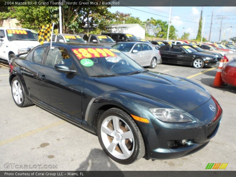 Nordic Green Mica / Black/Red 2004 Mazda RX-8 Grand Touring