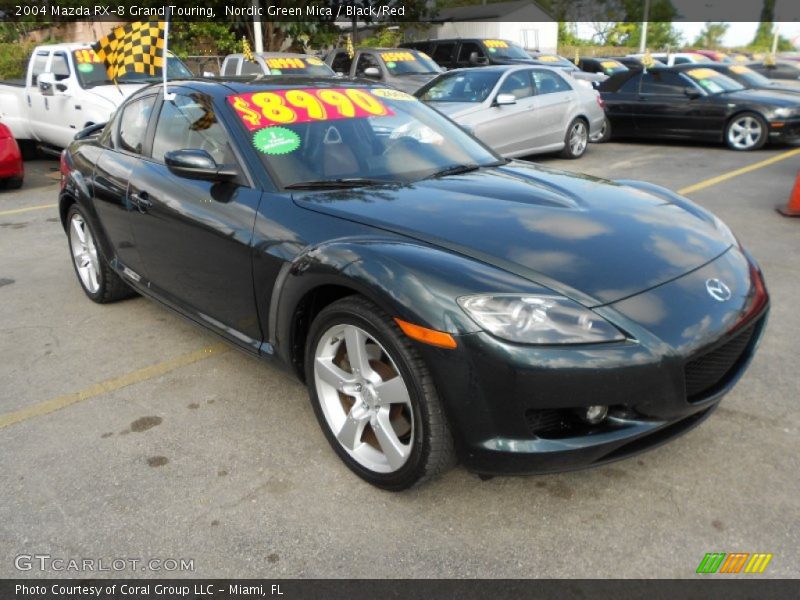 Nordic Green Mica / Black/Red 2004 Mazda RX-8 Grand Touring