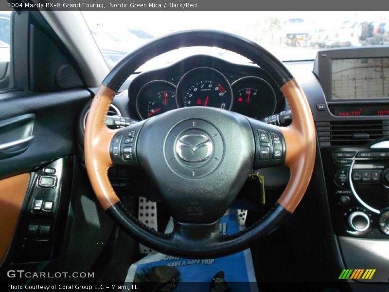 Nordic Green Mica / Black/Red 2004 Mazda RX-8 Grand Touring