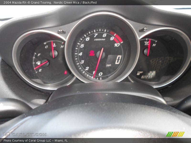 Nordic Green Mica / Black/Red 2004 Mazda RX-8 Grand Touring