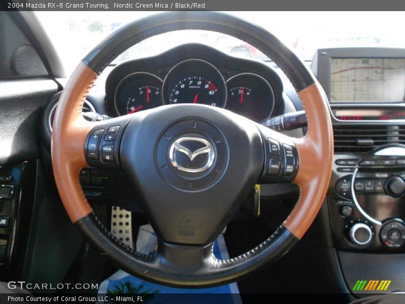 Nordic Green Mica / Black/Red 2004 Mazda RX-8 Grand Touring