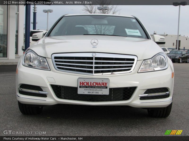 Arctic White / Black 2012 Mercedes-Benz C 300 Luxury 4Matic