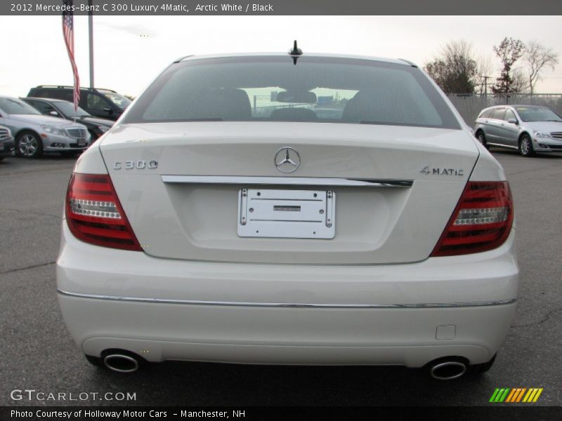 Arctic White / Black 2012 Mercedes-Benz C 300 Luxury 4Matic