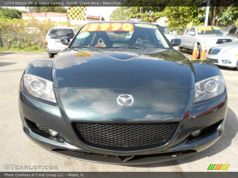 Nordic Green Mica / Black/Red 2004 Mazda RX-8 Grand Touring