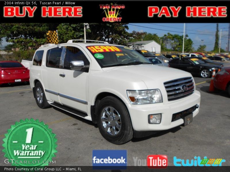 Tuscan Pearl / Willow 2004 Infiniti QX 56