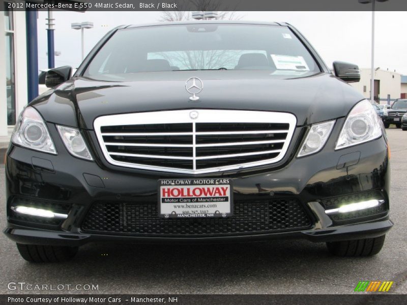 Black / Black 2012 Mercedes-Benz E 550 4Matic Sedan