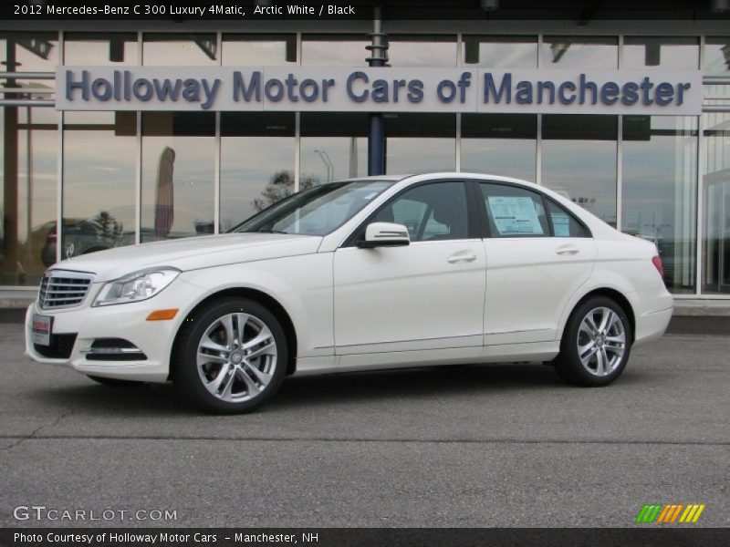 Arctic White / Black 2012 Mercedes-Benz C 300 Luxury 4Matic