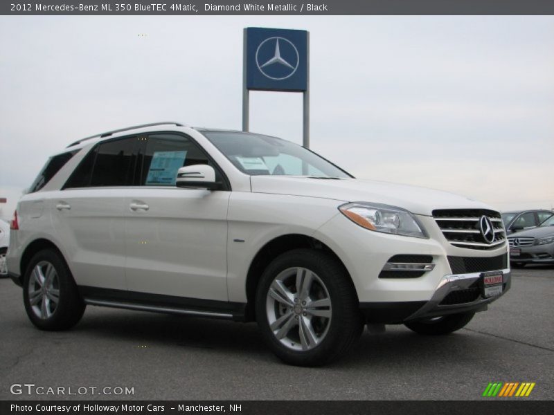 Diamond White Metallic / Black 2012 Mercedes-Benz ML 350 BlueTEC 4Matic