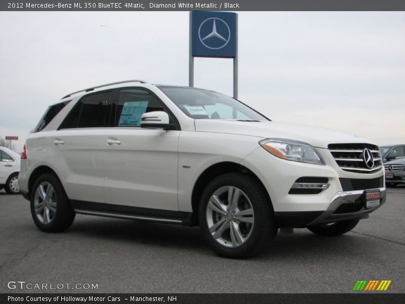 Diamond White Metallic / Black 2012 Mercedes-Benz ML 350 BlueTEC 4Matic