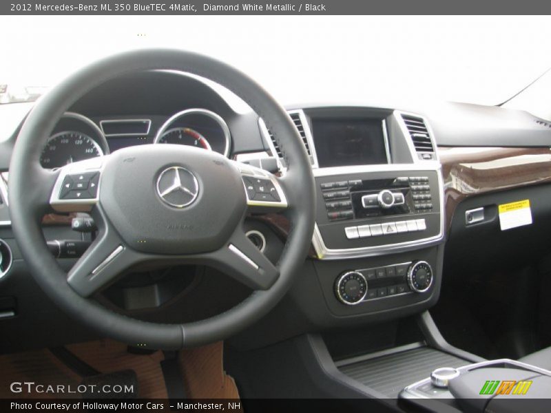 Diamond White Metallic / Black 2012 Mercedes-Benz ML 350 BlueTEC 4Matic