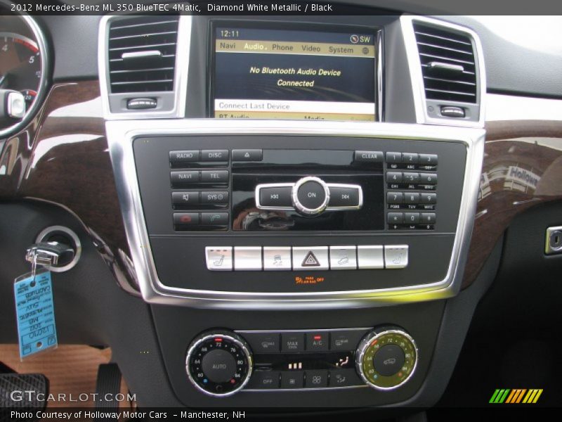 Diamond White Metallic / Black 2012 Mercedes-Benz ML 350 BlueTEC 4Matic