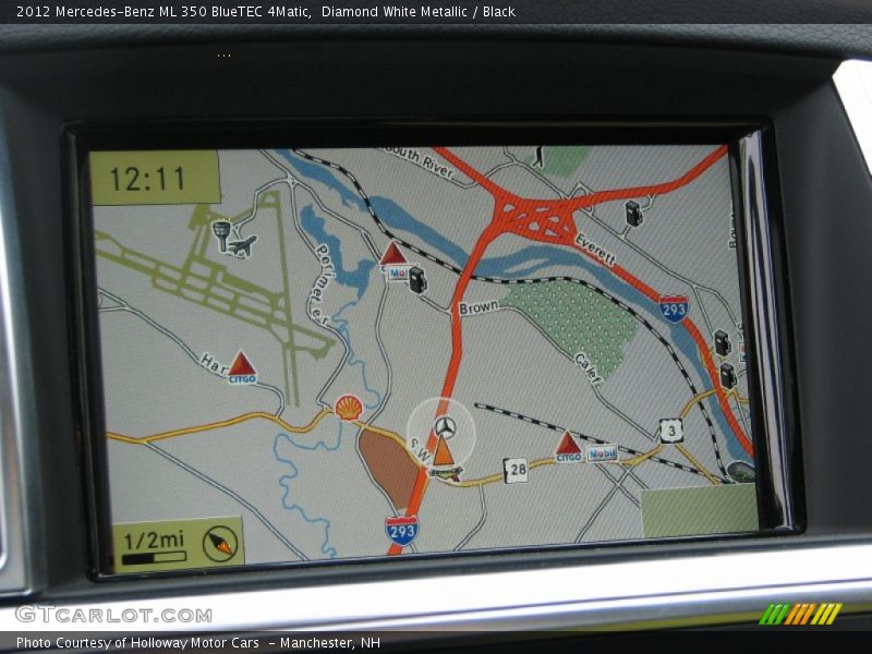 Diamond White Metallic / Black 2012 Mercedes-Benz ML 350 BlueTEC 4Matic