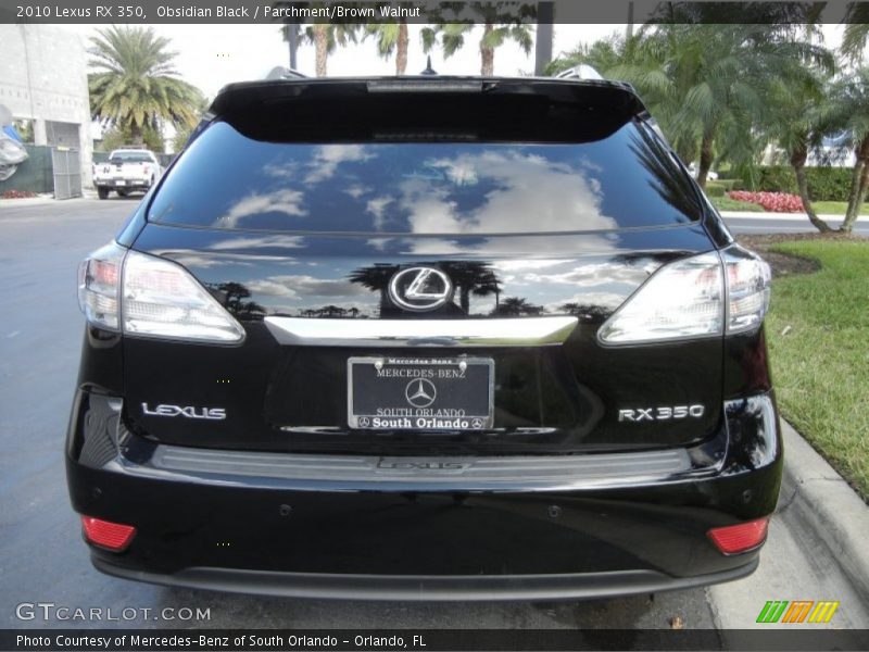 Obsidian Black / Parchment/Brown Walnut 2010 Lexus RX 350