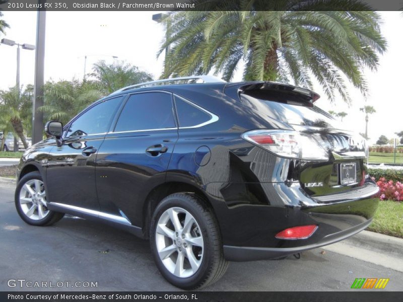 Obsidian Black / Parchment/Brown Walnut 2010 Lexus RX 350