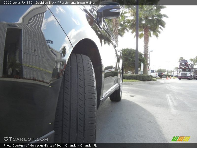 Obsidian Black / Parchment/Brown Walnut 2010 Lexus RX 350