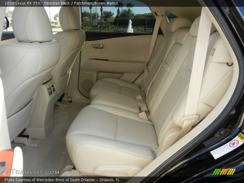 Obsidian Black / Parchment/Brown Walnut 2010 Lexus RX 350