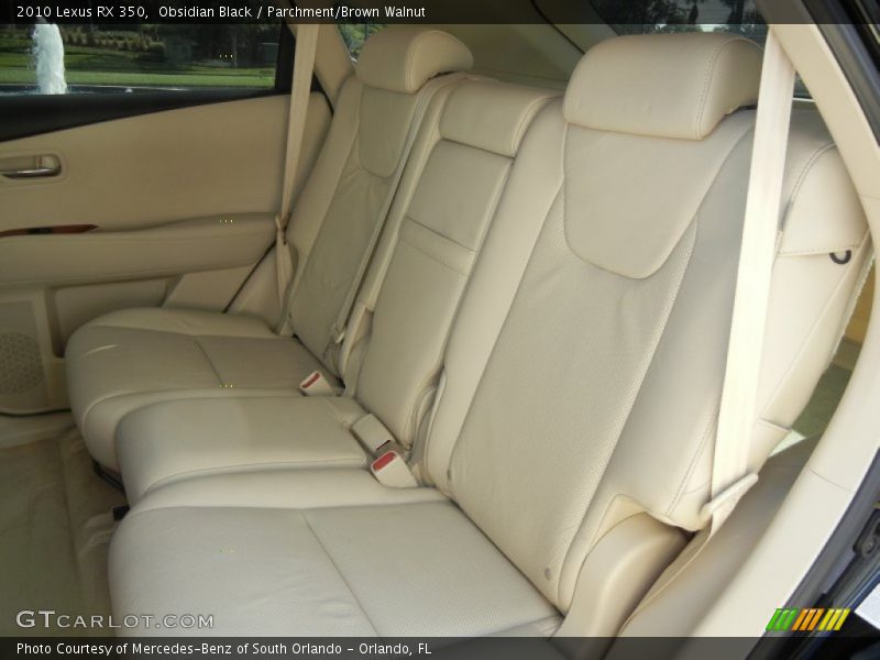 Obsidian Black / Parchment/Brown Walnut 2010 Lexus RX 350