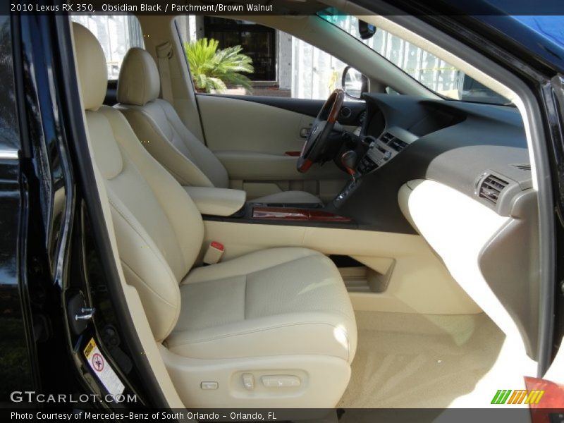 Obsidian Black / Parchment/Brown Walnut 2010 Lexus RX 350