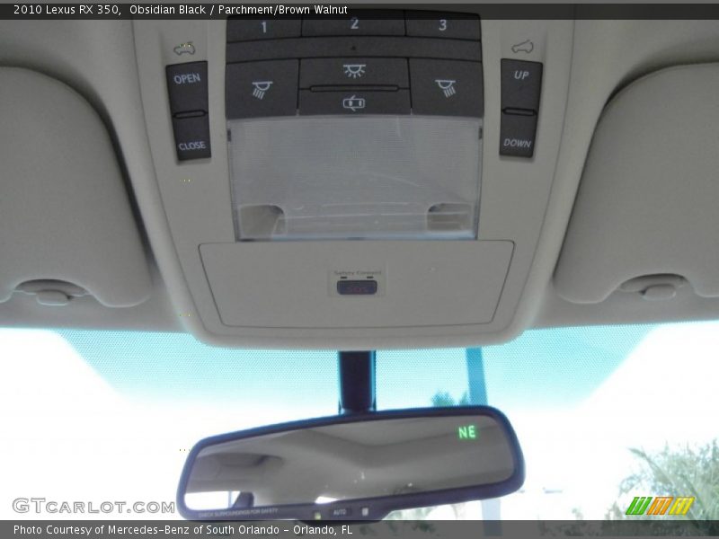 Obsidian Black / Parchment/Brown Walnut 2010 Lexus RX 350